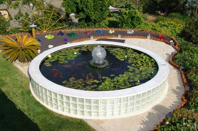 Brick Koi Pond